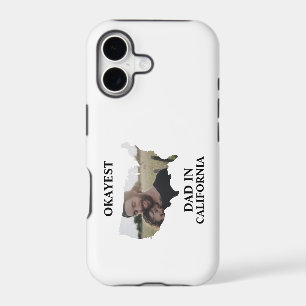 Custom USA photo Okayest dad Fathers day iPhone 17 Case