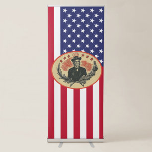 Custom USA President Flag Retractable Banner