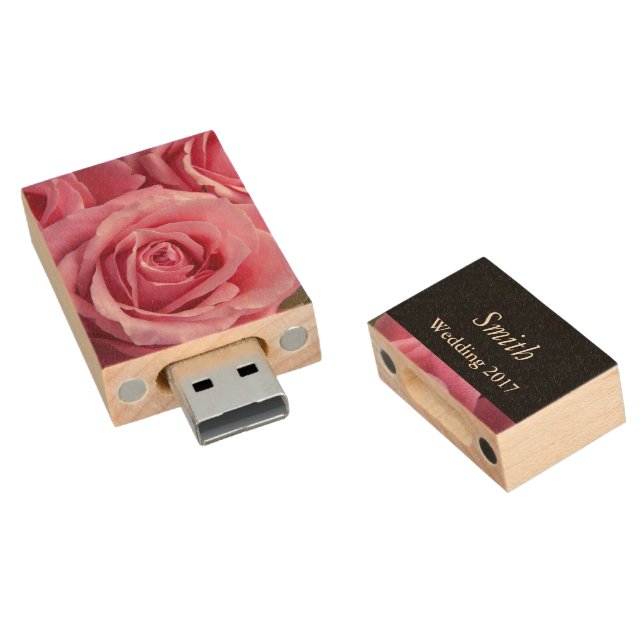 Custom USB Flash Drive for Wedding Photography (Angled)