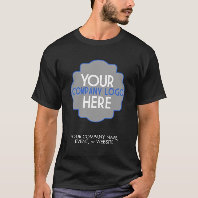 Custom Use Your Company Logo Website Event T-Shirt (Front)