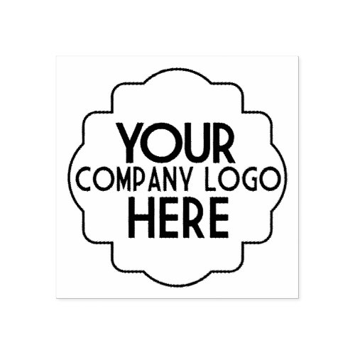 Custom Use Your Own Company Logo Modern Rubber Stamp