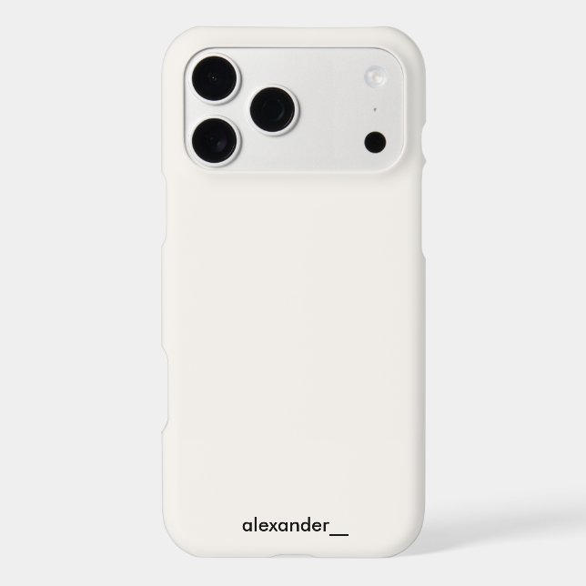 Custom User Name iPhone Case (Back)