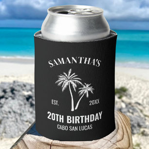 Custom Vacation 20th 30th 40th 50th Birthday Squad Can Cooler