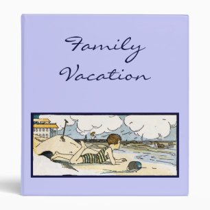 Custom Vacation Beach Art Binder