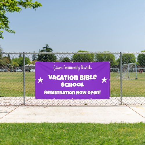Custom Vacation Bible School Banner