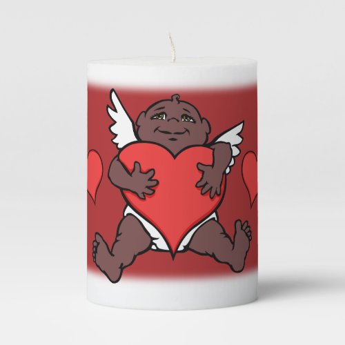 Custom Valentine Candles African Cupid Love Candle