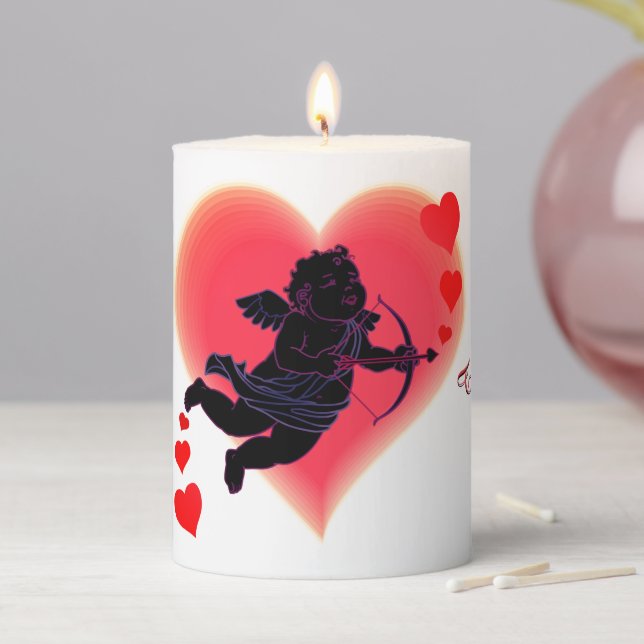 Custom Valentine Candles Cute Cupid Love Candles (In Situ)