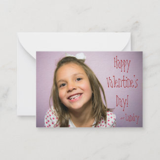 Custom Valentine for Kids With Word Search Note Card