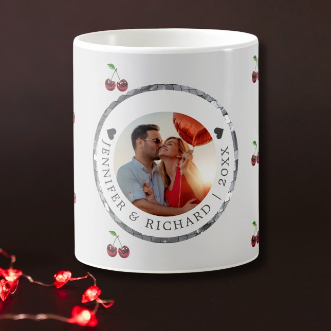 Custom Valentine’s Day Mug with Cherry  (Custom Valentine’s Day Mug with Cherry)