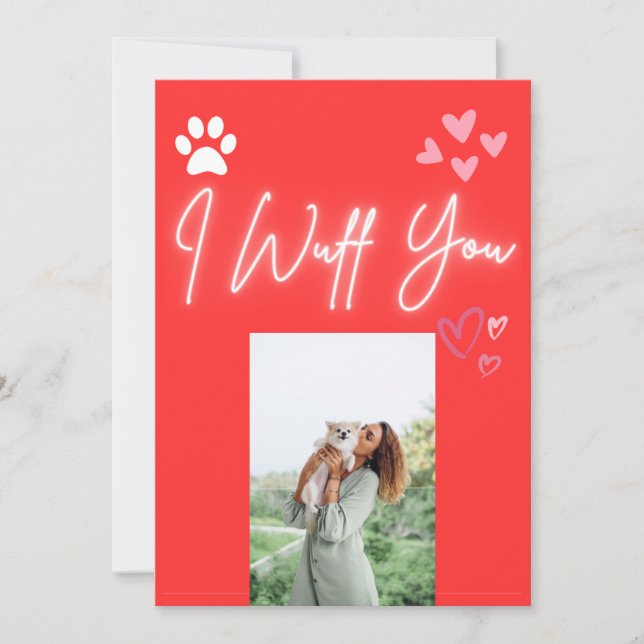 Custom Valentines Day Card From Dog For Dog Mom (Front)