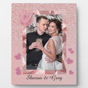 Custom Valentine's day couples photo plaque
