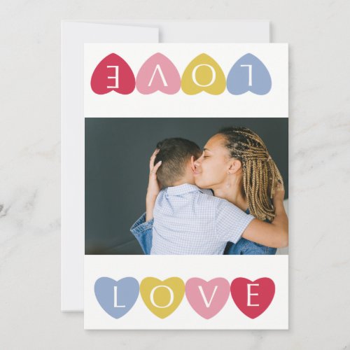 Custom valentines day love photo collage invitation