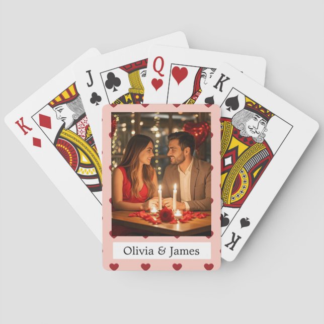 Custom Valentines Day Poker Cards (Back)