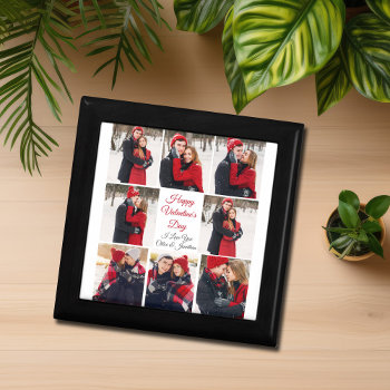 Custom Valentine's Day Romantic Love Photo Collage Gift Box by epicdesigns at Zazzle