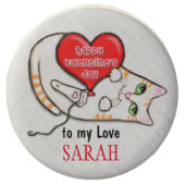 Custom Valentine's Day Tabby Cat Oreo® Cookies (Front)