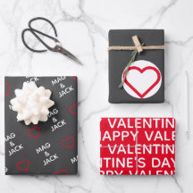 Custom Valentine's Day Wrapping Paper