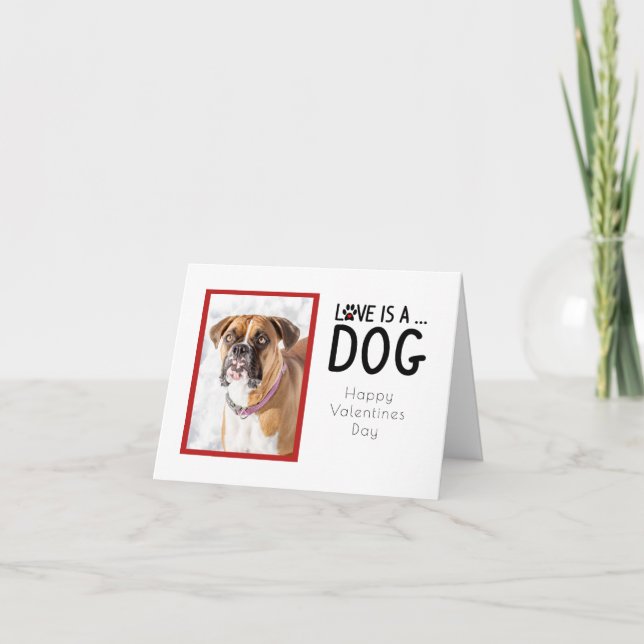 Custom Valentines - Dog Greeting Card (Front)