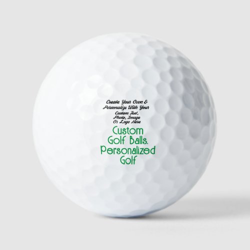 Custom Value Golf Balls