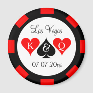 Personalized Las Vegas Poker Chip LED Anniversary Cake Topper