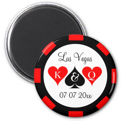Custom value poker chip magnet wedding party favor
