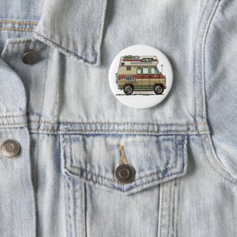 Custom Van Camper RV Button | Zazzle