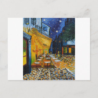 Custom Van Gogh Cafe Terrace Vintage Fine Art Postcard