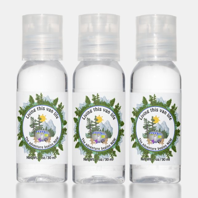 Custom Van Life CARAVAN Camping  Hand Sanitizer (Set)