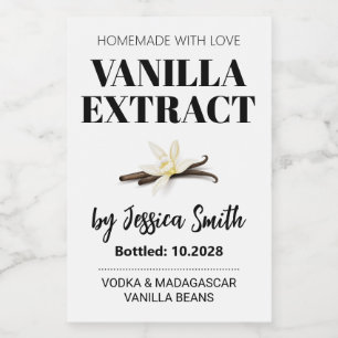 Custom Vanilla Extract Label