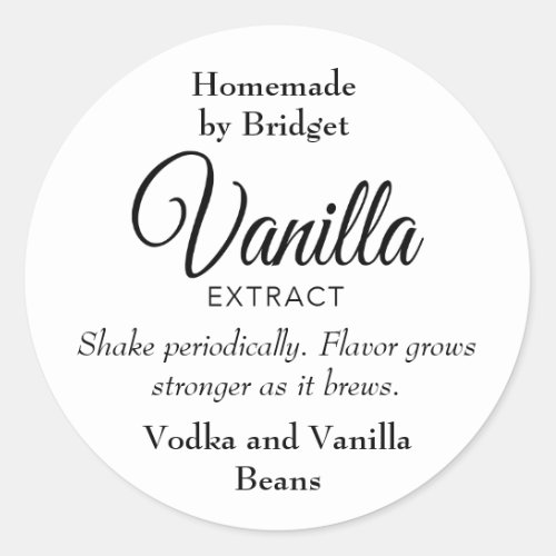 Custom Vanilla Extract Sticker VE025_03bl