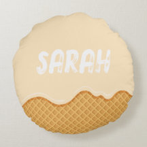 Custom vanilla ice cream cute design for kids