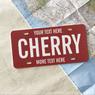 Custom vanity license plate with car nickname
