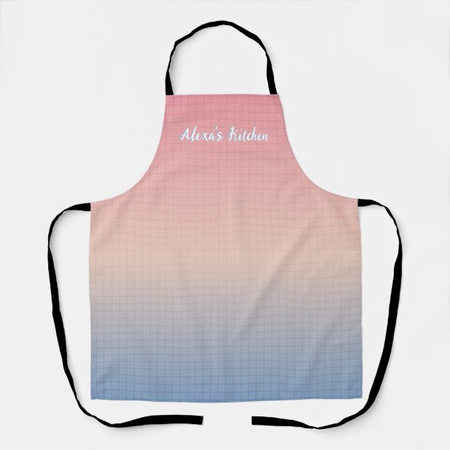 Custom Vaporwave Apron (Front)