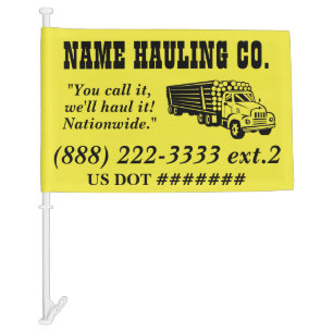 Custom Vehicle Business Logo Sign Car Flag