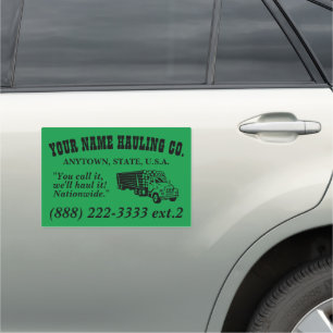 Custom Vehicle Exterior Business Sign Magnet