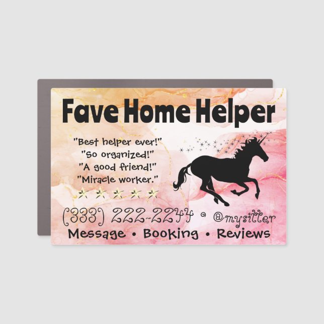 Custom Vehicle Magnetic Business Sign (Front)