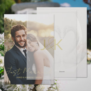 Custom Vellum Overlay Paper Invitations