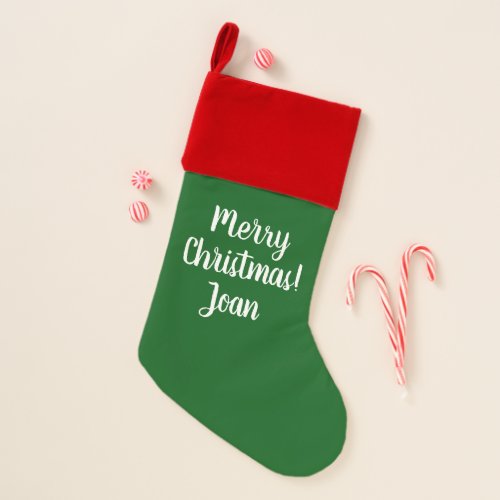 Custom Velvet Lined Premium Christmas Stocking