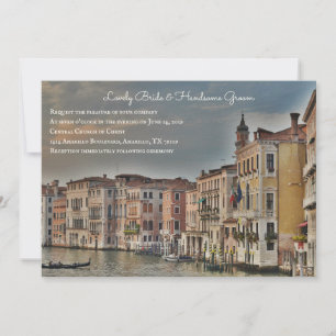 Custom Venice Grand Canal Wedding Invitation
