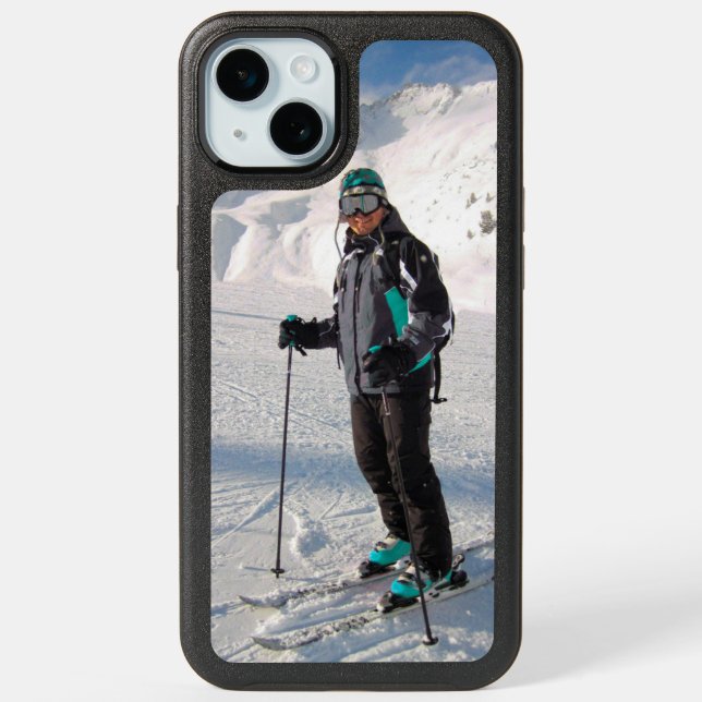 Custom Vertical Photo Template iPhone 15 Plus Case (Back)