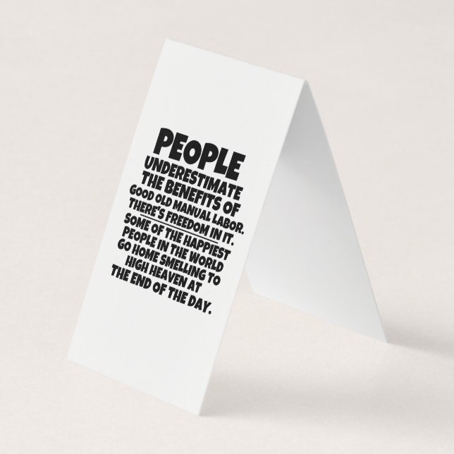 Custom Vertical Tent Fold Folded Business Card (Front)