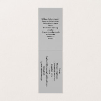 Custom Vertical Tent Fold Folded Business Card