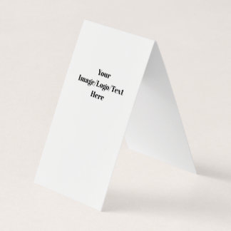 Custom Vertical Tent Fold Folded Business Card