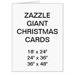 Custom Very Large Giant Christmas Cards at Zazzle