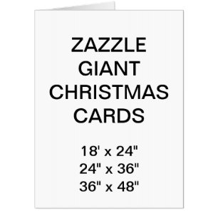 Custom Very Large Giant Christmas Cards