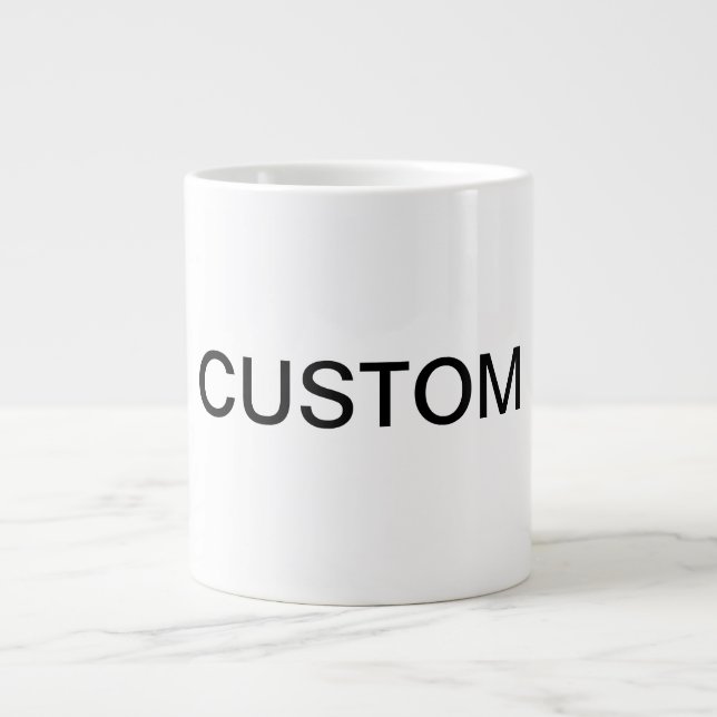 custom very large giant coffee mug (Front)