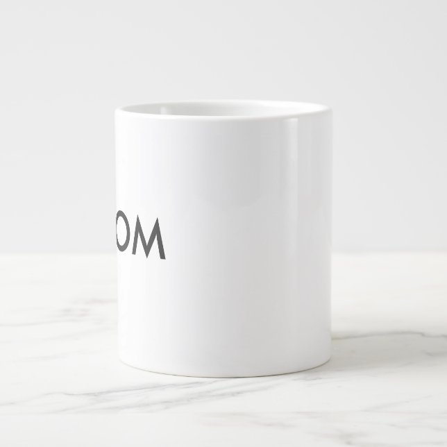 Custom Very Large Jumbo 20oz White Coffee Mug | Zazzle