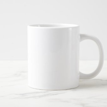 Custom Very Large Jumbo 20oz White Coffee Mug | Zazzle