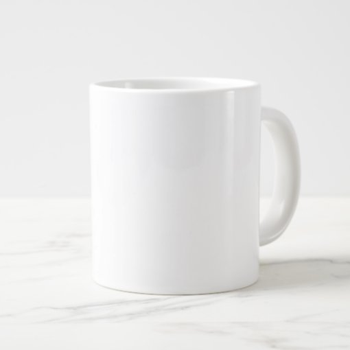 Custom Very Large Jumbo 20oz White Coffee Mug | Zazzle