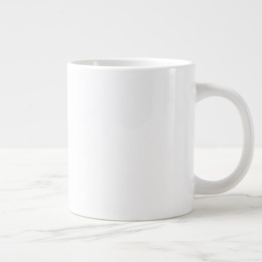 Custom Very Large Jumbo 20oz White Coffee Mug | Zazzle