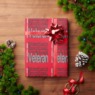 CUSTOM Veteran Extraordinaire Wrapping Paper